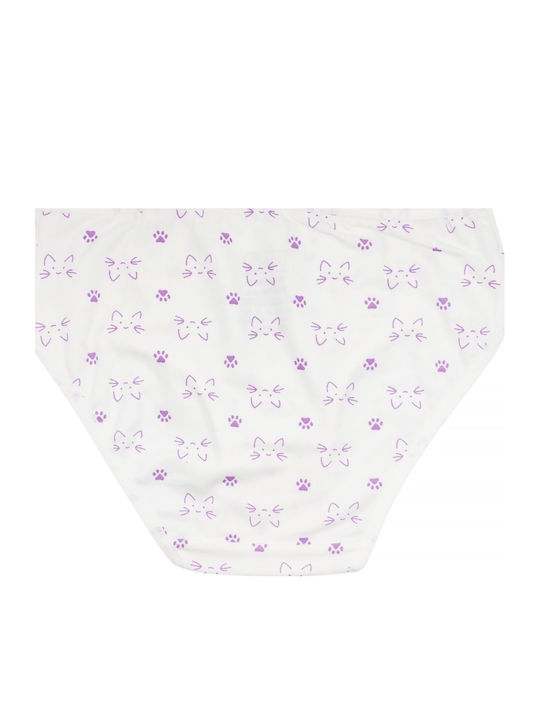 Defne Baby White Paws Παιδικό Βρακάκι White