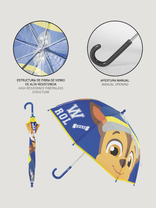 Arnetta Umbrelă pentru copii Baston Albastru cu diametrul de 45cm.
