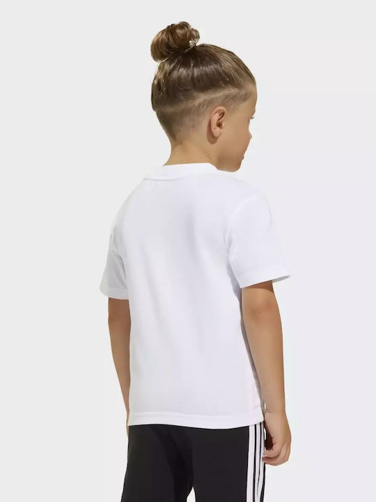 Παιδικό T-shirt white/black Essentials