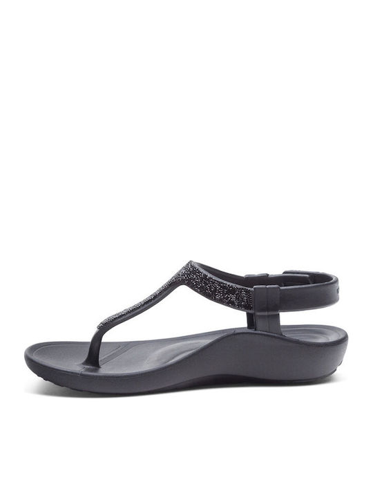 Women's Flat Sandals Anatomic in Black Color