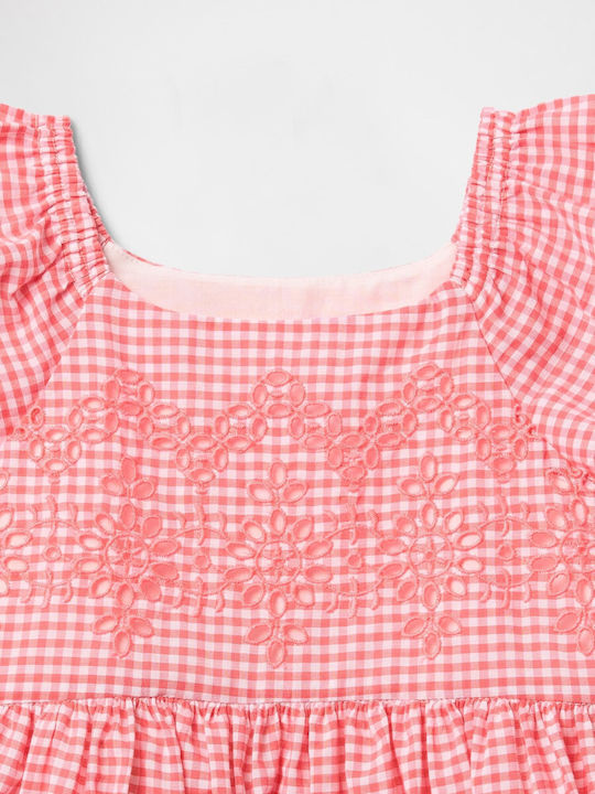 Mädchenkleid Kurzärmelig Set aus 2 Mit Slip Sassy Rosa