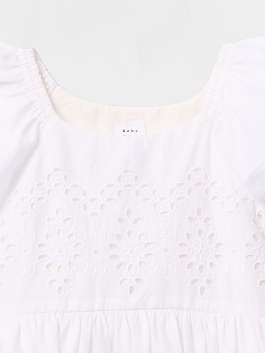 Kinderkleid Kurzärmelig Optic White