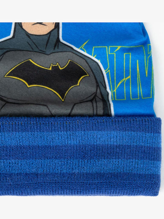 Kids Beanie Set with Gloves Fabric Blue 2pcs