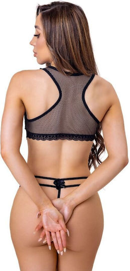 Livia Corsetti Sexy Σετ Εσωρούχων με Δαντέλα Μαύρο