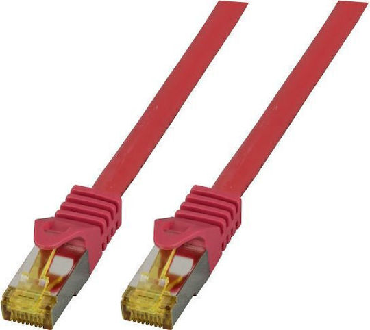 EFB S/FTP Cat.6a (Gigabit) Καλώδιο Δικτύου Ethernet 20m Κόκκινο