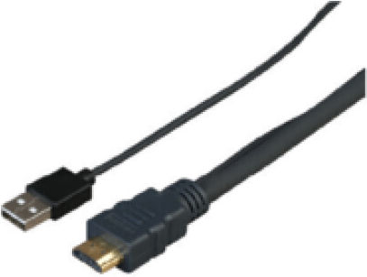 Vivolink HDMI Cable Male - USB-A Male 1m Black