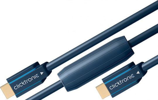 Clicktronic HDMI 2.0 Premium High Speed 4K 60Hz HDR Cable HDMI male - HDMI male 20m Μαύρο