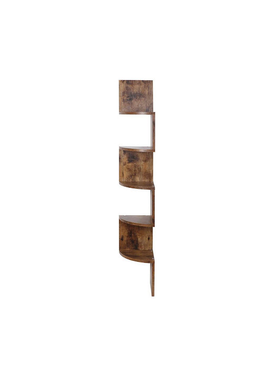 Corner Bookcase Bronze 20x20x127.5cm