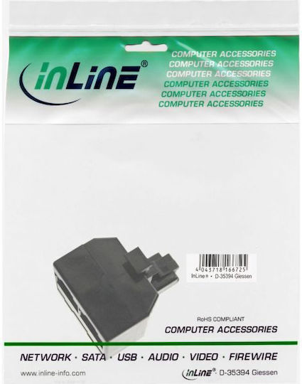 Inline Cable Gniazdo ISDN Rack 1x Rj45 Male 2x Rj45 Female W O Terminal Resistor