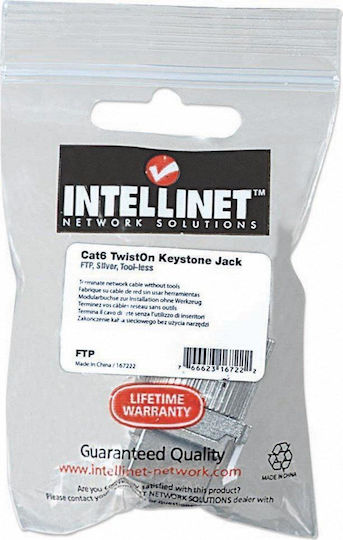 Intellinet Cat6 Keystone-Buchse RJ45 FTP werkzeuglos