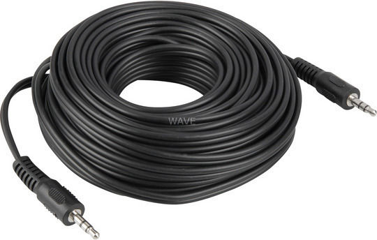 Goobay Καλώδιο Ήχου 3.5mm male - 3.5mm male Μαύρο 10m 50931