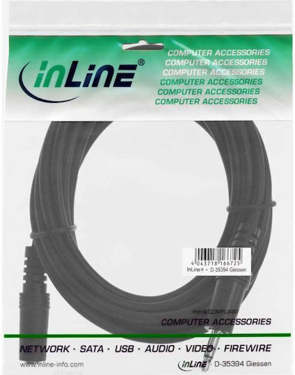 InLine Audio Cable 3.5mm Male - 3.5mm Female Black 2m 99931
