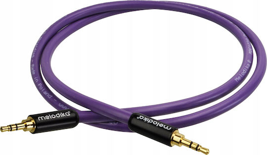 Melodika 3.5mm Jack Cable - 3.5mm Male - Purple 8m