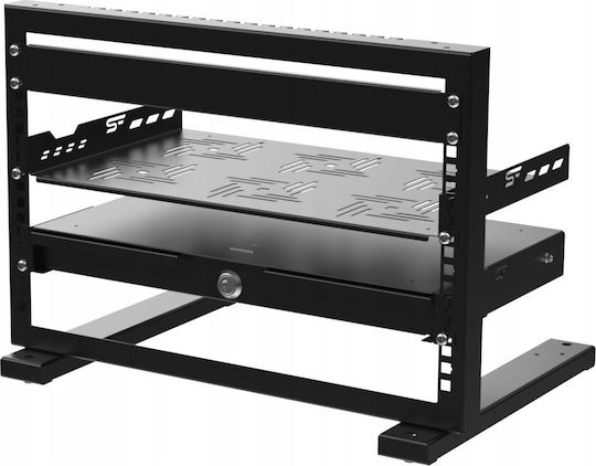 Stalflex Rack Stand 19" 4u Black Str19-4u-b