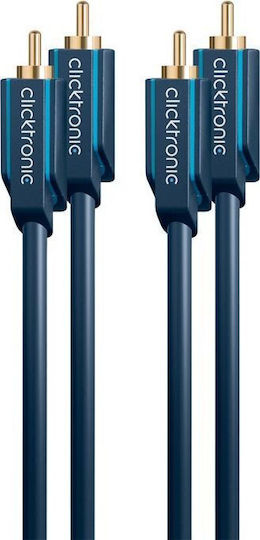 Clicktronic 70379 Cable RCA male - RCA male 2m