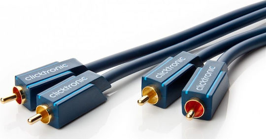 Clicktronic 70379 Cable RCA male - RCA male 2m