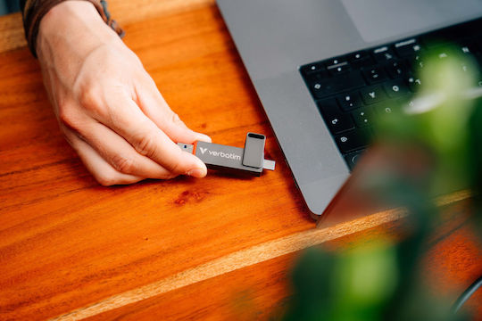 Verbatim 512GB USB 2.0 Stick with connection USB-A & USB-C Silver