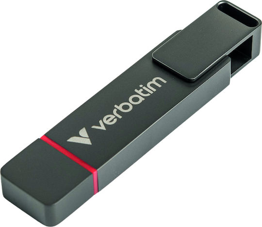 Verbatim 512GB USB 2.0 Stick with connection USB-A & USB-C Silver
