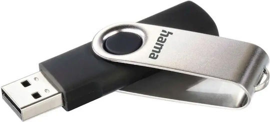 HAMA Rotate 32GB USB 2.0 USB флашка Черен