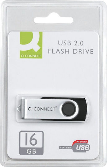 Q-Connect 4ГБ USB 2.0 Стик Сив