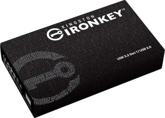 Kingston Ironkey D500s 32GB USB 3.2 Stick Μαύρο