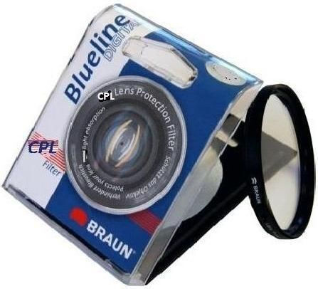 Braun Phototechnik BlueLine Digital Filter CPL Durchmesser 62mm für Kameraobjektive
