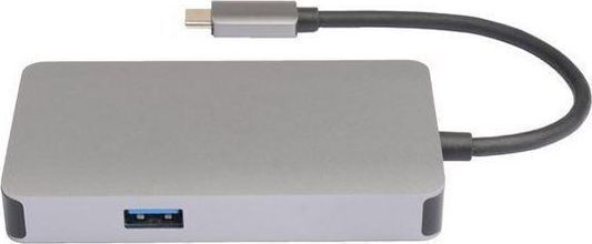 Microconnect USB-C Stație de andocare cu HDMI 4K PD Ethernet Gri (USB3.1CCOM14)