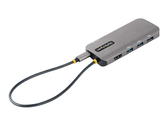 StarTech USB-C Docking Station με HDMI 4K PD Ethernet Γκρι (S55157140)