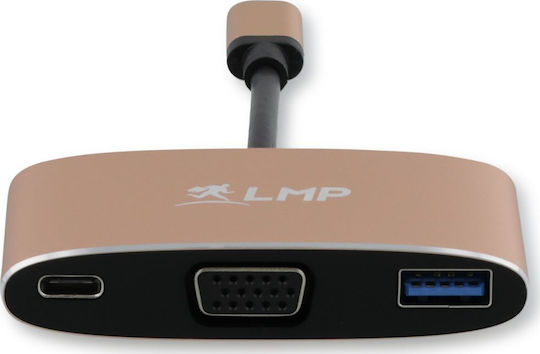 LMP USB-C Docking Station mit 4K PD Gold (LMP-USBC-VGA-MA-G)