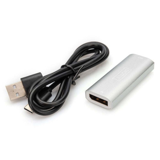 Digitus USB-C / DisplayPort 1.4 / USB-A Docking Station με 4K PD Ethernet Μαύρο (DS-55524)