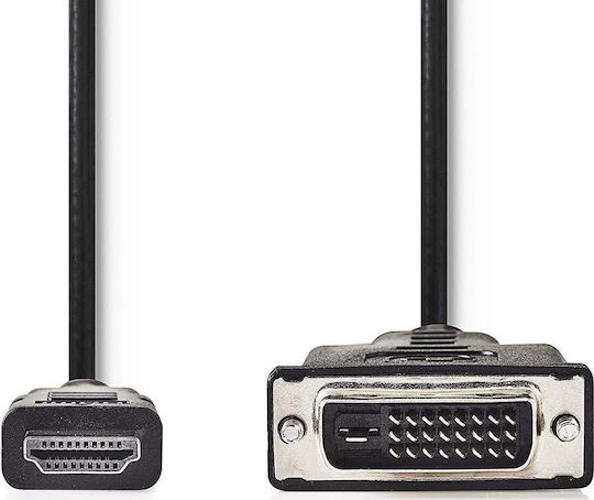 Cablu Nedis HDMI Conector HDMI Mufă 24 + 1 pini DVI-D Mufă Negru Blister 3m