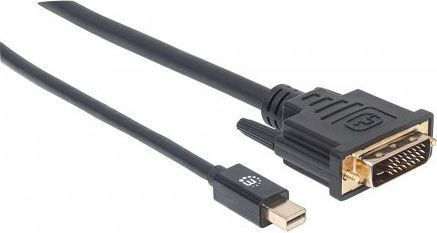 Manhattan Cable DVI-D male - DisplayPort male 1.8m Μαύρο (152150)