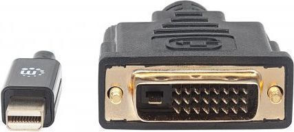Manhattan Cable DVI-D male - DisplayPort male 1.8m Μαύρο (152150)