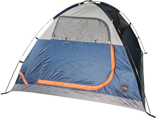 Campo Baros 3 Summer Camping Tent Igloo Blue with Double Cloth for 3 People 210x210x135cm