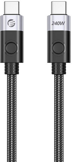 Orico USB 4 Video Cable USB-C male - USB-C 240W PD Μαύρο 1.5m CC240-40-15-BK-BP