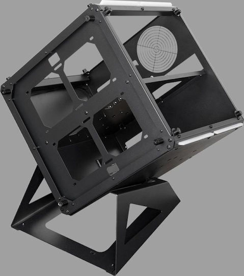 Azza CUBE 802 Gaming Cube Κουτί Υπολογιστή με Πλαϊνό Παράθυρο και RGB Φωτισμό Μαύρο