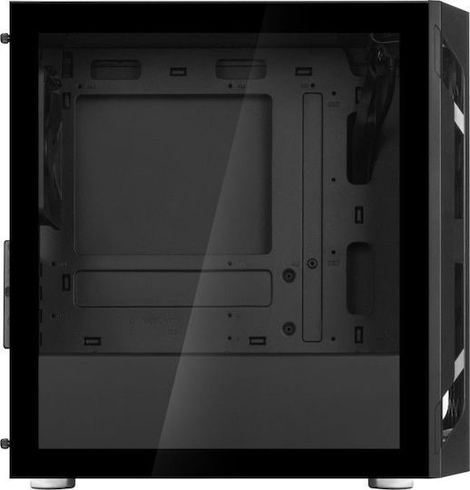 Silverstone FARA H1M Gaming Mini Tower Κουτί Υπολογιστή με Πλαϊνό Παράθυρο Μαύρο