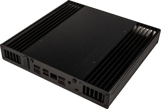 Akasa Plato TN NUC Κουτί Υπολογιστή με Πλαϊνό Παράθυρο Μαύρο
