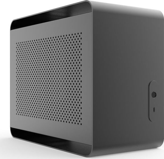 Streacom Da2 Silver Mini Tower Κουτί Υπολογιστή Ασημί