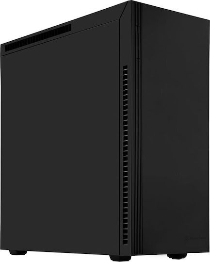 Silverstone KL07E Midi Tower Κουτί Υπολογιστή Μαύρο