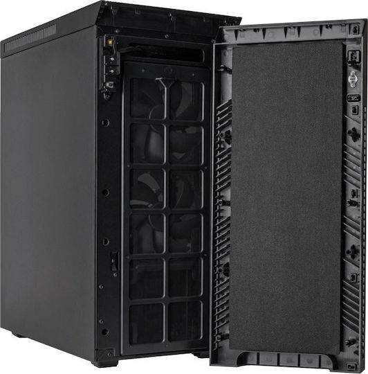 Silverstone KL07E Midi Tower Κουτί Υπολογιστή Μαύρο