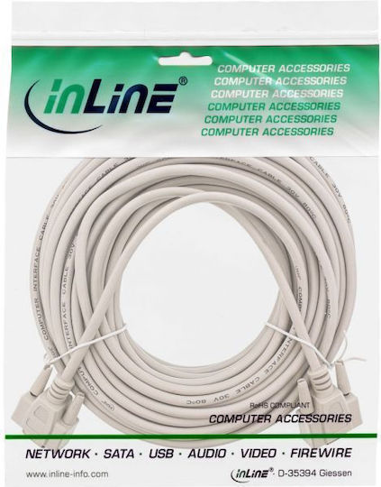 InLine VGA male to VGA male Gray 20m Cable (12214)