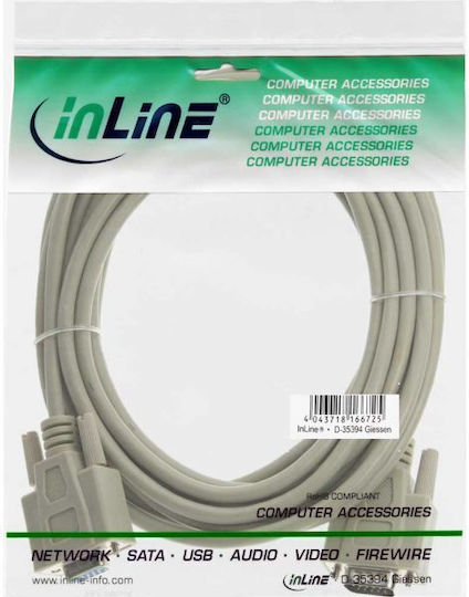 InLine Кабел VGA мъжки - VGA мъжки Сив 1м (17737)