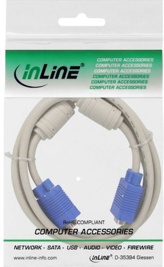 InLine Kabel VGA-Stecker - VGA-Stecker Gray 5m (17718)