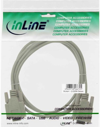InLine Cable VGA female - VGA female Γκρι 2m (12222)