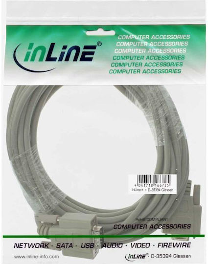 InLine VGA male to VGA female Gray 10m Cable (12210)