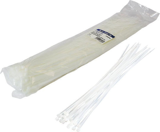 LogiLink Cable Ties Plastic 400mm in White Colour (100 pcs) (KAB0040)