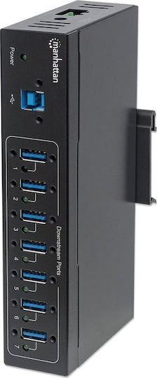Manhattan USB-Hub 7 Anschlüsse USB 2.0 mit USB-A Anschluss