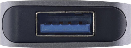 InLine Hub 5 Θυρών USB 3.2 με σύνδεση USB-A Ασημί