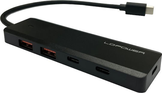LC-Power Hub 4 Θυρών USB 3.0 με σύνδεση USB-A